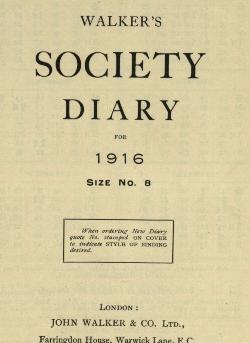 Sharp Diary 1916